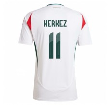 Maglia Ungheria Kerkez 11 Divisa Trasferta Euro 2024