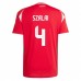 Maglia Ungheria Szalai 4 Divisa Prima Euro 2024