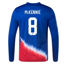 Maglia USA McKennie 8 Divisa Trasferta Copa América 2024 Manica Lunga
