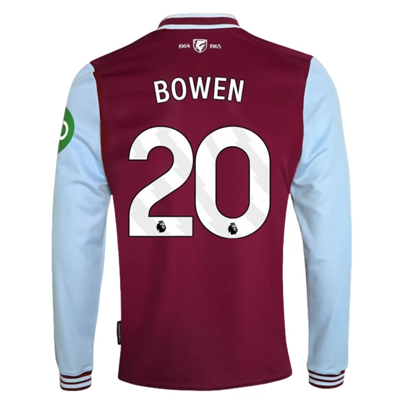 Maglia West Ham United FC Bowen 20 Divisa Prima 2024/25 Manica Lunga Maglia West Ham United FC Bowen 20 Divisa Prima 2024/25 Manica Lunga