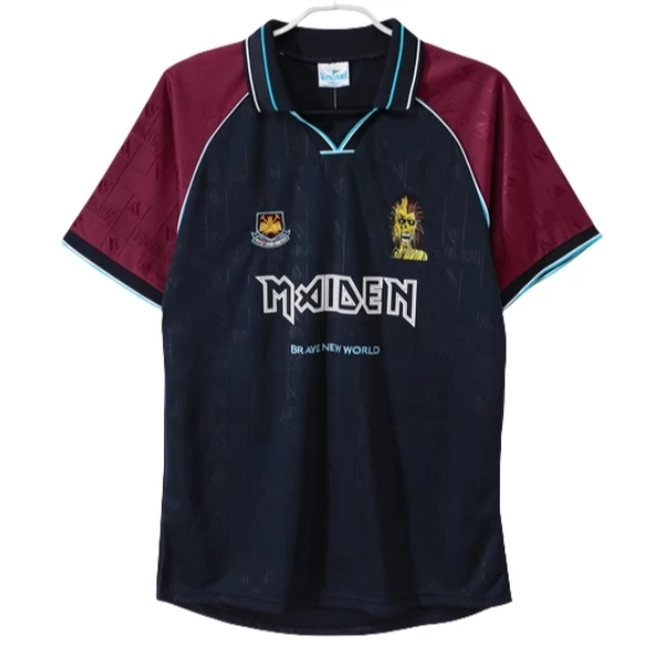 Maglia West Ham United FC Divisa Prima Iron Maiden Retro 1999-00 Maglia West Ham United FC Divisa Prima Iron Maiden Retro 1999-00