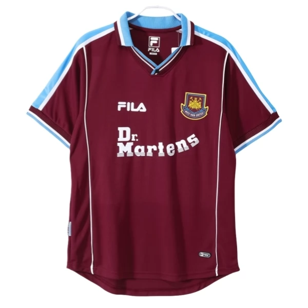 Maglia West Ham United FC Divisa Prima Retro 1999-01 Maglia West Ham United FC Divisa Prima Retro 1999-01