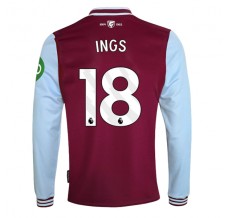 Maglia West Ham United FC Ings 18 Divisa Prima 2024/25 Manica Lunga