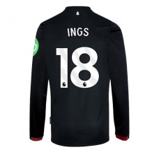 Maglia West Ham United FC Ings 18 Divisa Trasferta 2024/25 Manica Lunga