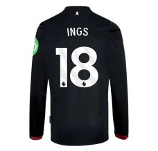 Maglia West Ham United FC Ings 18 Divisa Trasferta 2024/25 Manica Lunga