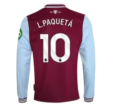 Maglia West Ham United FC L.Paquetá 10 Divisa Prima 2024/25 Manica Lunga Maglia West Ham United FC L.Paquetá 10 Divisa Prima 2024/25 Manica Lunga
