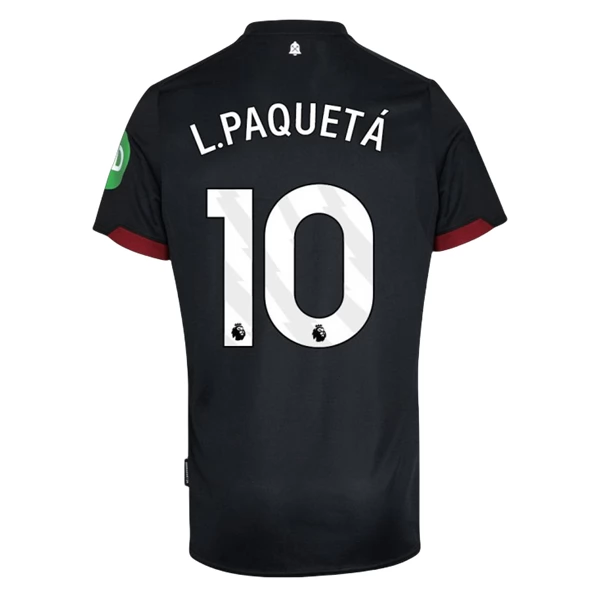 Maglia West Ham United FC L.Paquetá 10 Divisa Trasferta 2024/25 Maglia West Ham United FC L.Paquetá 10 Divisa Trasferta 2024/25
