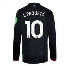 Maglia West Ham United FC L.Paquetá 10 Divisa Trasferta 2024/25 Manica Lunga