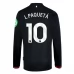Maglia West Ham United FC L.Paquetá 10 Divisa Trasferta 2024/25 Manica Lunga