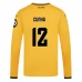 Maglia Wolverhampton Wanderers FC Cunha 12 Divisa Prima 2024/25 Manica Lunga