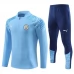 Manchester City Tute Felpe da Allenamento 2023/24 - 1-4 Zip Blu