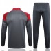 Manchester City Tute Felpe da Allenamento 2023/24 - 1-4 Zip Grigio Rosso