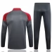 Manchester City Tute Felpe da Allenamento 2023/24 - 1-4 Zip Grigio Rosso