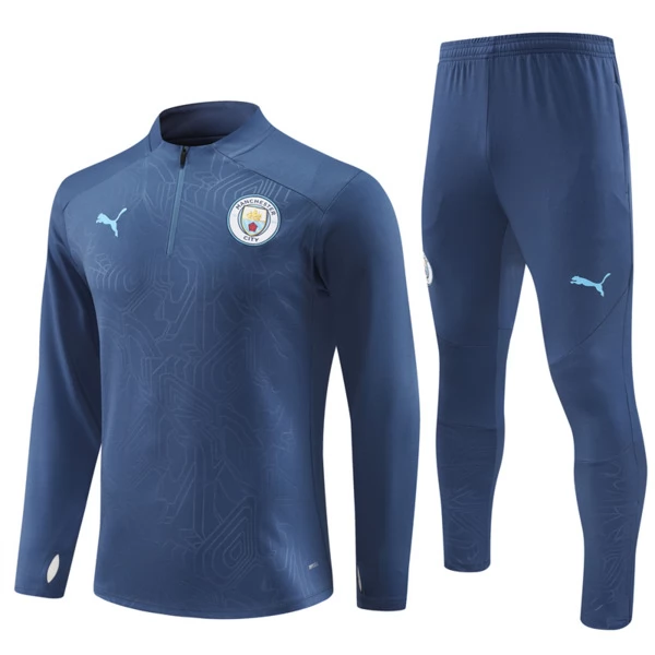Manchester City Tute Felpe da Allenamento 2024/25 - 1-4 Zip Blu Navy Manchester City Tute Felpe da Allenamento 2024/25 - 1-4 Zip Blu Navy