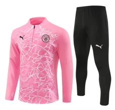 Manchester City Tute Felpe da Allenamento 2024/25 - 1-4 Zip Rosa