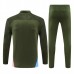 Manchester City Tute Felpe da Allenamento 2024/25 - 1-4 Zip Verde
