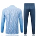 Manchester City Tute Felpe da Allenamento Bambino 2024/25 - 1-4 Zip Blu