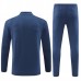 Manchester City Tute Felpe da Allenamento Bambino 2024/25 - 1-4 Zip Blu Navy