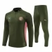 Manchester City Tute Felpe da Allenamento Bambino 2024/25 - 1-4 Zip Verde