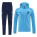 Manchester City Tute Giacca da Allenamento 2024/25 - Cappuccio Blu