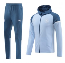 Manchester City Tute Giacca da Allenamento 2024/25 - Cappuccio Blu