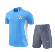 Manchester City Tute Maglia da Allenamento Bambino 2024/25 - Shorts Blu