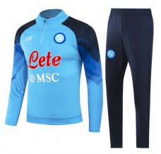 Napoli Tute Felpe da Allenamento 2023/24 - 1-4 Zip Blu