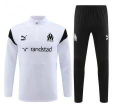 Olympique de Marseille Tute Felpe da Allenamento 2023/24 - 1-4 Zip Bianco