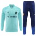 Olympique de Marseille Tute Felpe da Allenamento 2023/24 - 1-4 Zip Blu