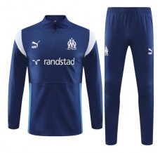 Olympique de Marseille Tute Felpe da Allenamento 2023/24 - 1-4 Zip Drak Blu