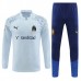 Olympique de Marseille Tute Felpe da Allenamento 2023/24 - 1-4 Zip Light Blu