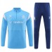 Olympique de Marseille Tute Felpe da Allenamento 2023/24 - 1-4 Zip Navy