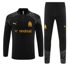 Olympique de Marseille Tute Felpe da Allenamento 2023/24 - 1-4 Zip Nero Olympique de Marseille Tute Felpe da Allenamento 2023/24 - 1-4 Zip Nero