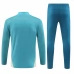 Olympique de Marseille Tute Felpe da Allenamento Bambino 2024/25 - 1-4 Zip Blu