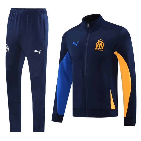 Olympique de Marseille Tute Giacca da Allenamento 2024/25 - Blu Olympique de Marseille Tute Giacca da Allenamento 2024/25 - Blu