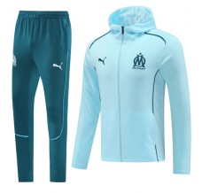 Olympique de Marseille Tute Giacca da Allenamento 2024/25 - Cappuccio Blu