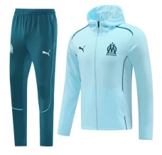Olympique de Marseille Tute Giacca da Allenamento 2024/25 - Cappuccio Blu Olympique de Marseille Tute Giacca da Allenamento 2024/25 - Cappuccio Blu