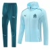 Olympique de Marseille Tute Giacca da Allenamento 2024/25 - Cappuccio Blu