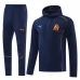 Olympique de Marseille Tute Giacca da Allenamento 2024/25 - Cappuccio Dark Blu