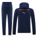 Olympique de Marseille Tute Giacca da Allenamento 2024/25 - Cappuccio Dark Blu