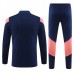 Olympique Lyonnais Tute Felpe da Allenamento 2023/24 - 1-4 Zip Navy Rosa