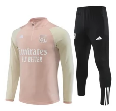 Olympique Lyonnais Tute Felpe da Allenamento 2023/24 - 1-4 Zip Rosa Nero Olympique Lyonnais Tute Felpe da Allenamento 2023/24 - 1-4 Zip Rosa Nero