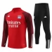 Olympique Lyonnais Tute Felpe da Allenamento 2023/24 - 1-4 Zip Rosso