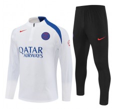 Paris Saint Germain Tuta Felpa da Allenamento Bambino 2025/26 - 1-4 Zip Bianco