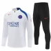 Paris Saint Germain Tuta Felpa da Allenamento Bambino 2025/26 - 1-4 Zip Bianco