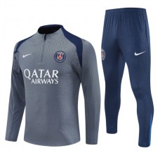 Paris Saint Germain Tuta Felpa da Allenamento Bambino 2025/26 - 1-4 Zip Grigio