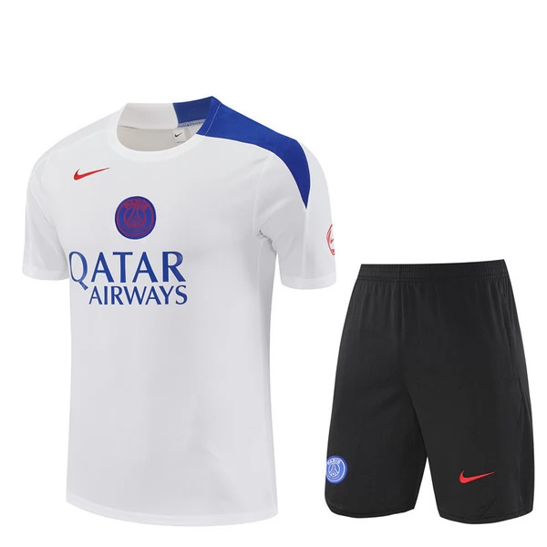 Paris Saint Germain Tuta Maglia da Allenamento 2025/26 - Shorts Bianco Paris Saint Germain Tuta Maglia da Allenamento 2025/26 - Shorts Bianco