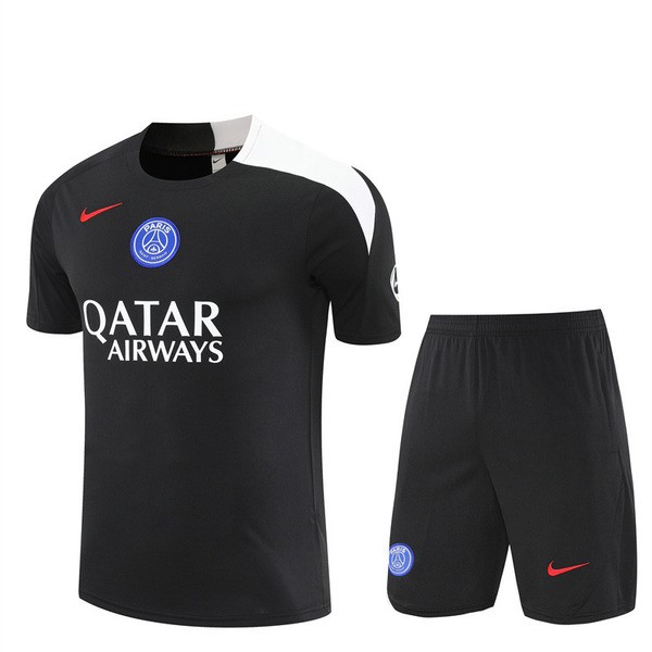 Paris Saint Germain Tuta Maglia da Allenamento Bambino 2025/26 - Shorts Nero Paris Saint Germain Tuta Maglia da Allenamento Bambino 2025/26 - Shorts Nero