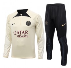 Paris Saint-Germain Tute Felpe da Allenamento 2023/24 - 1-4 Zip Beige