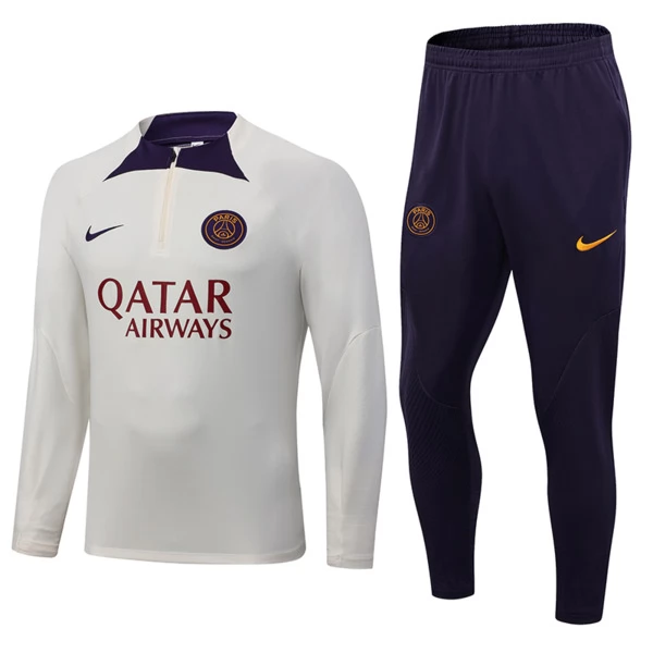 Paris Saint-Germain Tute Felpe da Allenamento 2023/24 - 1-4 Zip Bianco Paris Saint-Germain Tute Felpe da Allenamento 2023/24 - 1-4 Zip Bianco